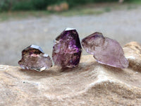 Natural Window Amethyst Crystals x 35 From Chiredzi, Zimbabwe