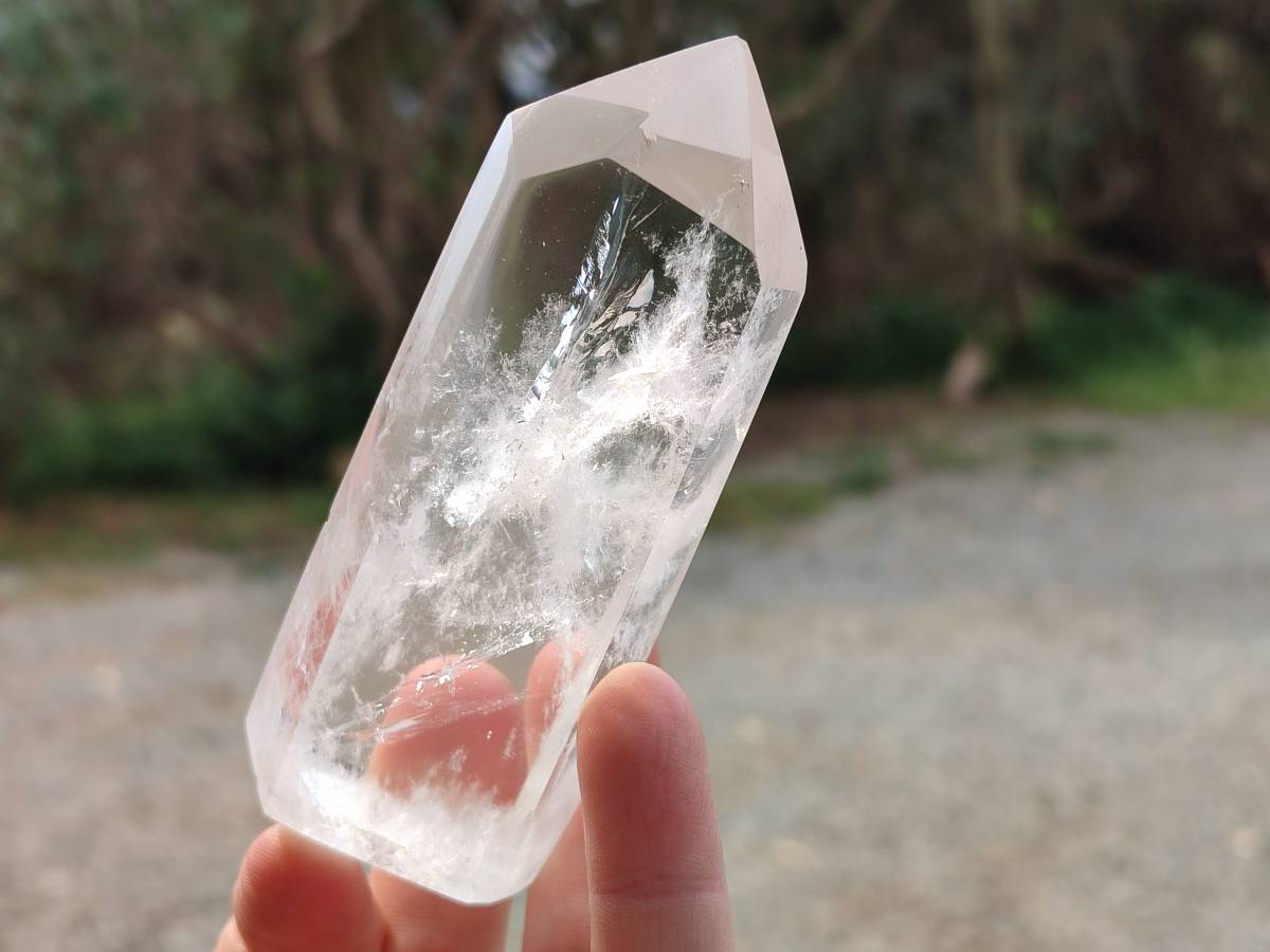 Polished Clear Quartz Crystals x 6 From Madagascar - Toprock Gemstones and Minerals 