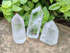 Polished Clear Quartz Crystals x 6 From Madagascar - Toprock Gemstones and Minerals 