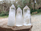 Polished Clear Quartz Crystals x 6 From Madagascar - Toprock Gemstones and Minerals 