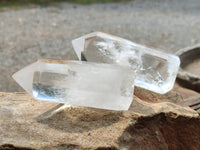 Polished Clear Quartz Crystals x 6 From Madagascar