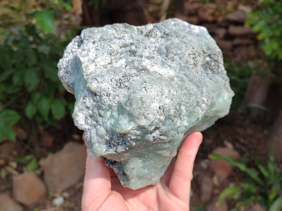 Natural Botryoidal Prehnite Specimens x 2 From Beaufort West, South Africa - Toprock Gemstones and Minerals 