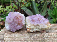 Natural Amethyst Spirit Quartz Clusters x 4 From Boekenhouthoek, South Africa
