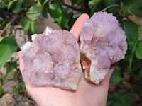 Natural Amethyst Spirit Quartz Clusters x 4 From Boekenhouthoek, South Africa