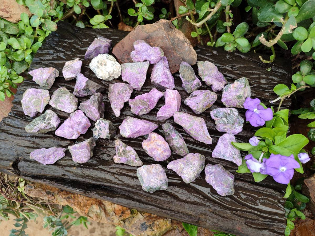 Natural Stichtite Cobbed Specimens x 70 From Barberton, South Africa - Toprock Gemstones and Minerals 