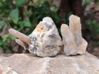 Natural Golden Limonite Spirit Quartz Crystals x 13 From Boekenhouthoek, South Africa