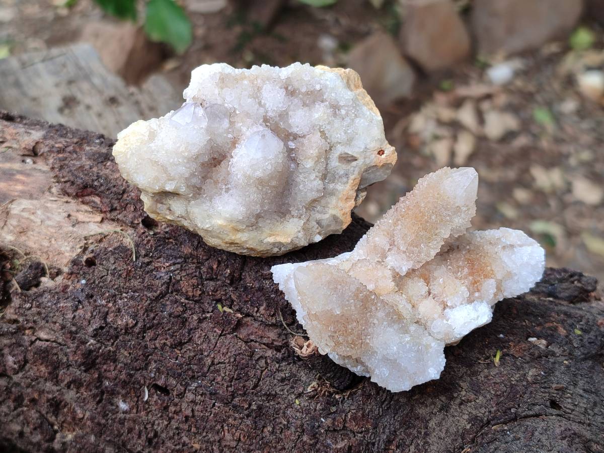 Natural Golden Limonite Spirit Quartz Crystals x 13 From Boekenhouthoek, South Africa - Toprock Gemstones and Minerals 