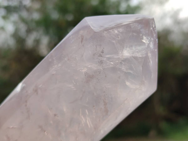 Polished Double Terminated Rose Quartz Points x 4 From Madagascar