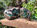 Natural Ball Malachite and Drusy Quartz On Dolomite Matrix Specimens x 2 From Kambove, Congo - Toprock Gemstones and Minerals 