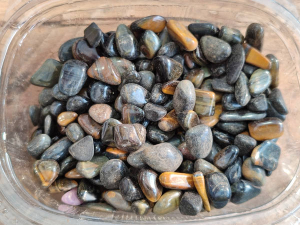 Polished Mini Craft Blue Tigers Eye Tumble Stones - Sold per 500 g - From Prieska, South Africa (Copy)