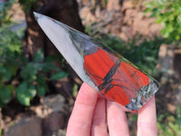 Polished Bloodstone Points x 3 From Swaziland