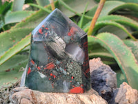 Polished Bloodstone Points x 3 From Swaziland