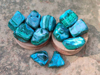 Polished Malacolla Free Forms x 70 From Kalukundi Mine, Congo