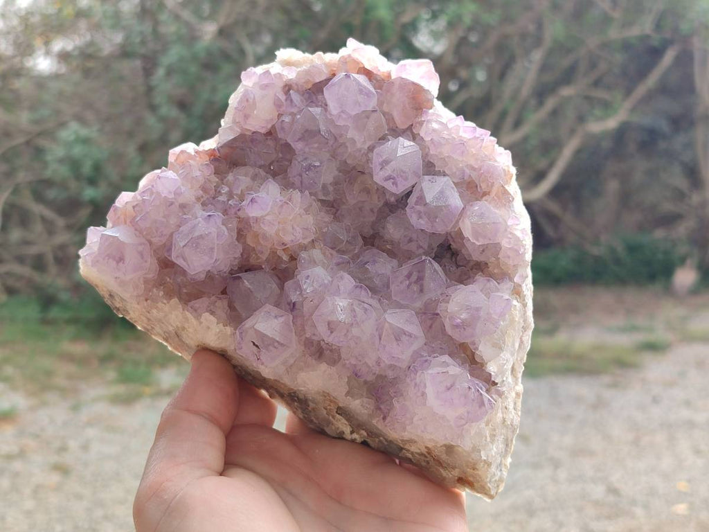 Natural Amethyst Spirit Quartz Clusters x 1 From Boekenhouthoek, South Africa - Toprock Gemstones and Minerals 
