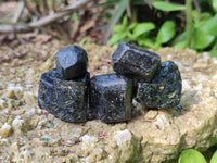 Natural Schorl Black Tourmaline Specimens x 154 from Zimbabwe