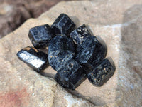 Natural Schorl Black Tourmaline Specimens x 154 from Zimbabwe