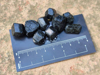 Natural Schorl Black Tourmaline Specimens x 154 from Zimbabwe