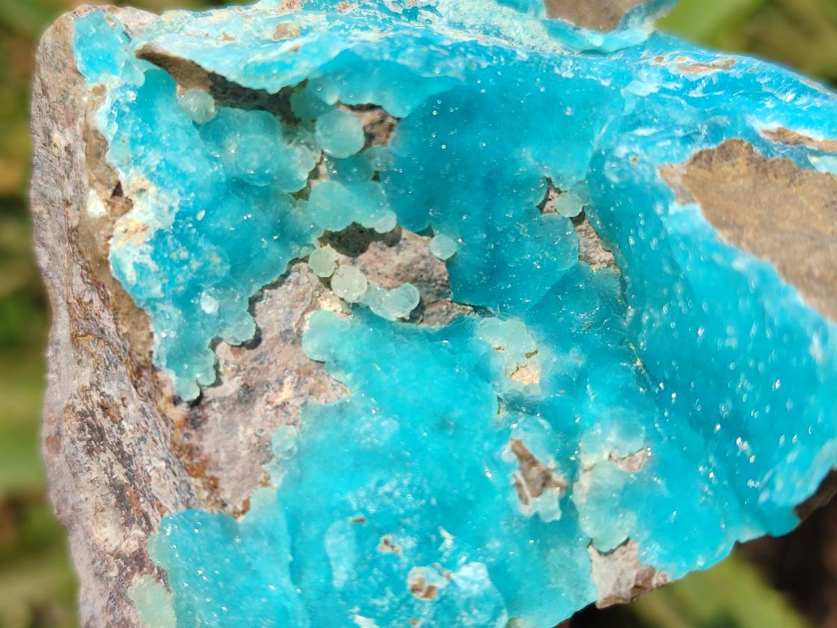 Natural Hemimorphite on Dolomite Specimens x 6 From Lupoto Mine, Congo - Toprock Gemstones and Minerals 