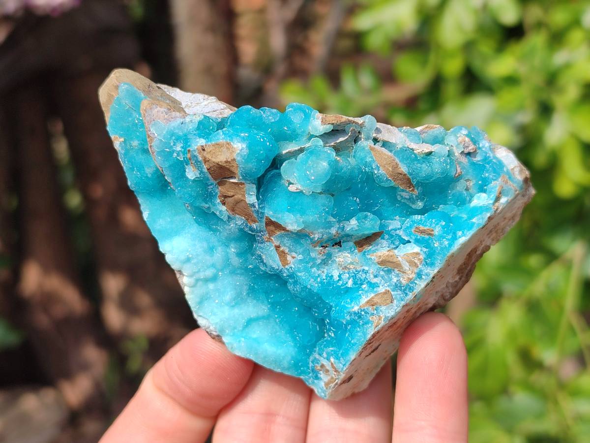 Natural Hemimorphite on Dolomite Specimens x 6 From Lupoto Mine, Congo - Toprock Gemstones and Minerals 