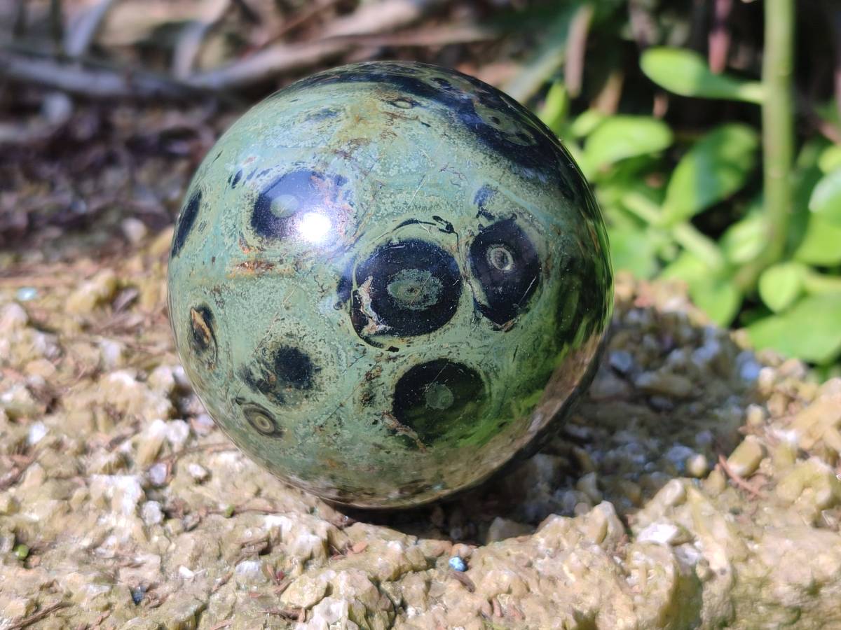 Polished Stromatolite Spheres x 4 From Katsepy, Madagascar - Toprock Gemstones and Minerals 