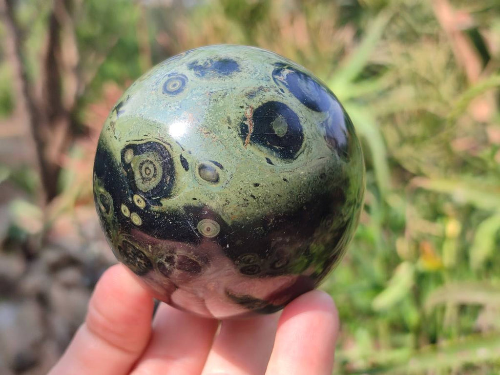Polished Stromatolite Spheres x 4 From Katsepy, Madagascar - Toprock Gemstones and Minerals 