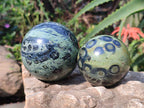Polished Stromatolite Spheres x 4 From Katsepy, Madagascar - Toprock Gemstones and Minerals 