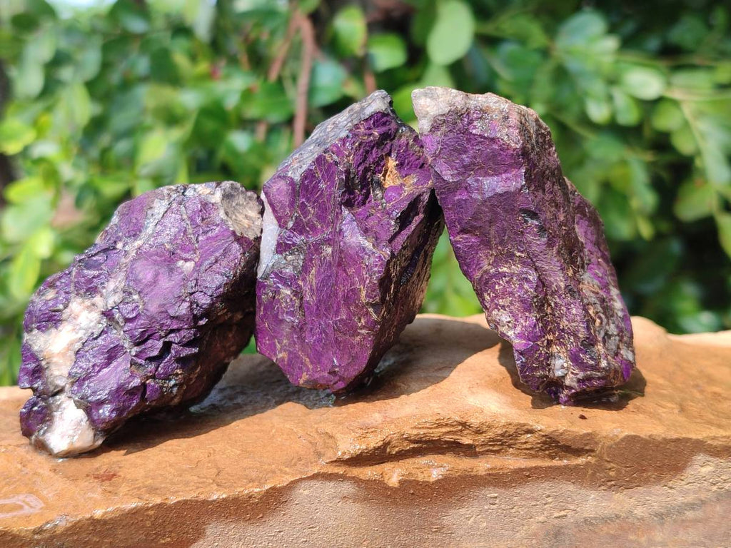 Natural Metallic Purpurite Specimens x 12 From Erongo, Namibia - Toprock Gemstones and Minerals 