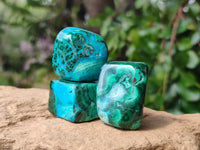 Polished Malacolla Free Forms x 20 From Kalukundi Mine, Congo