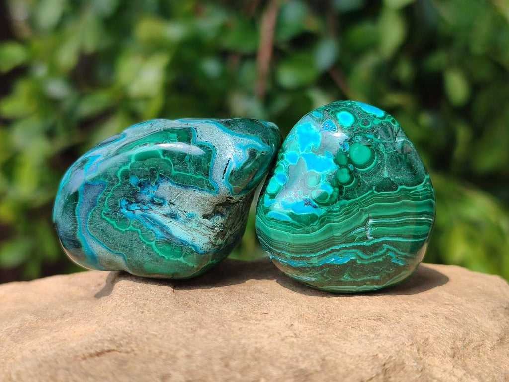 Polished Malacolla Free Forms x 20 From Kalukundi Mine, Congo - Toprock Gemstones and Minerals 