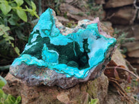 Natural Botryoidal Malacolla Specimens x 2 From Kulukuluku, Congo