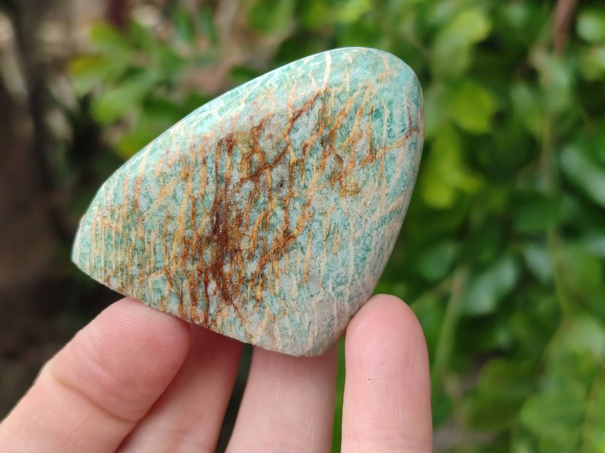 Polished Amazonite Standing Free Forms x 12 From Zimbabwe - Toprock Gemstones and Minerals 