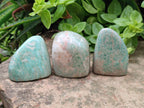 Polished Amazonite Standing Free Forms x 12 From Zimbabwe - Toprock Gemstones and Minerals 
