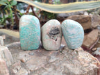 Polished Amazonite Standing Free Forms x 12 From Zimbabwe - Toprock Gemstones and Minerals 