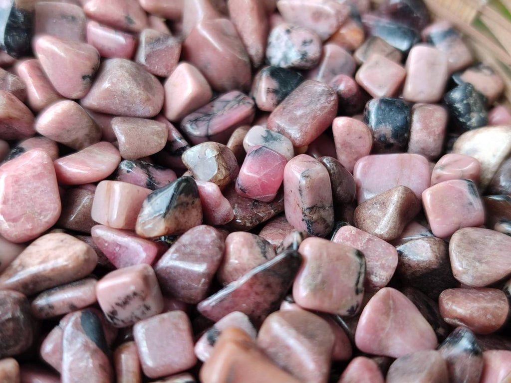 Polished Rhodonite Tumbled Stones x 6 Kg Lot From Madagascar - Toprock Gemstones and Minerals 