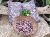 Polished Rhodonite Tumbled Stones x 6 Kg Lot From Madagascar