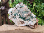 Natural Ball Malachite and Drusy Quartz On Dolomite Matrix Specimens x 1 From Kambove, Congo - Toprock Gemstones and Minerals 