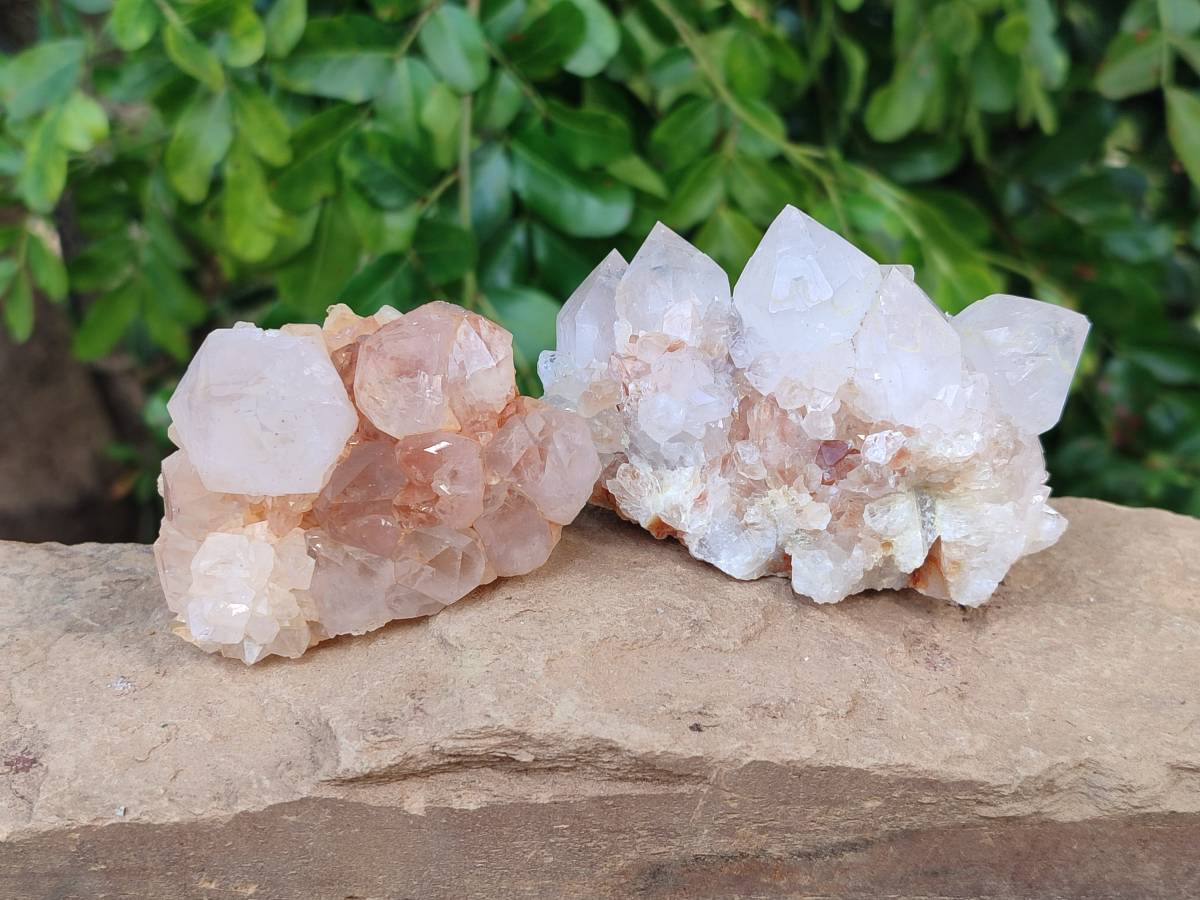 Natural Spirit Quartz Clusters x 4 From Boekenhouthoek, South Africa - Toprock Gemstones and Minerals 