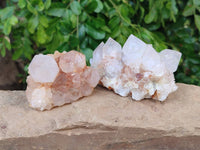 Natural Spirit Quartz Clusters x 4 From Boekenhouthoek, South Africa