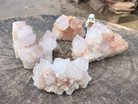 Natural Spirit Quartz Clusters x 4 From Boekenhouthoek, South Africa