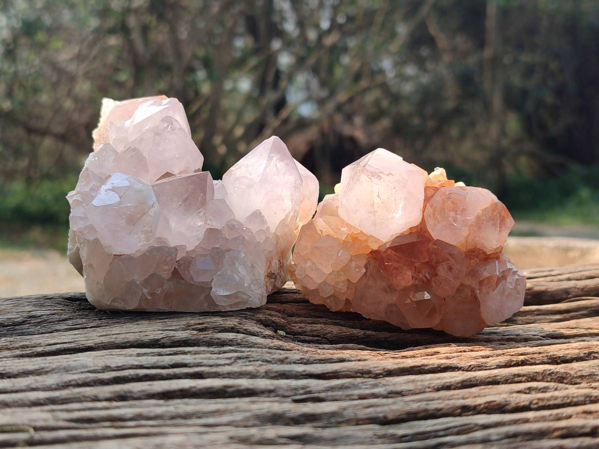 Natural Spirit Quartz Clusters x 4 From Boekenhouthoek, South Africa - Toprock Gemstones and Minerals 