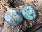 Polished Labradorite Palm Stones x 12 From Tulear, Madagascar - Toprock Gemstones and Minerals 