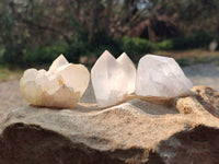 Natural Quartz Clusters x 24 From Madagascar
