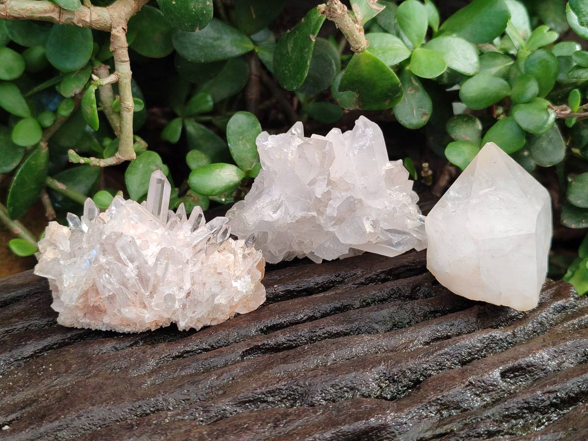 Natural Quartz Clusters x 24 From Madagascar - Toprock Gemstones and Minerals 