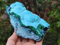 Natural Malachite Malacolla Botryoidal Chrysocolla Specimens x 2 From Kulukuluku, Congo