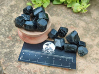 Natural Schorl Black Tourmaline Specimens x 111 From Zimbabwe
