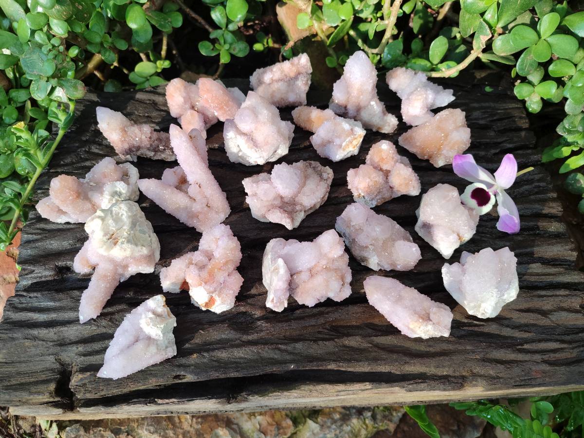 Natural Amethyst Spirit Quartz Clusters x 20 From Boekenhouthoek, South Africa - Toprock Gemstones and Minerals 