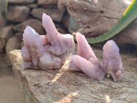 Natural Amethyst Spirit Quartz Clusters x 20 From Boekenhouthoek, South Africa