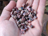 Polished Rhodonite Tumbled Stones x 6 Kg From Ambindavato, Madagascar