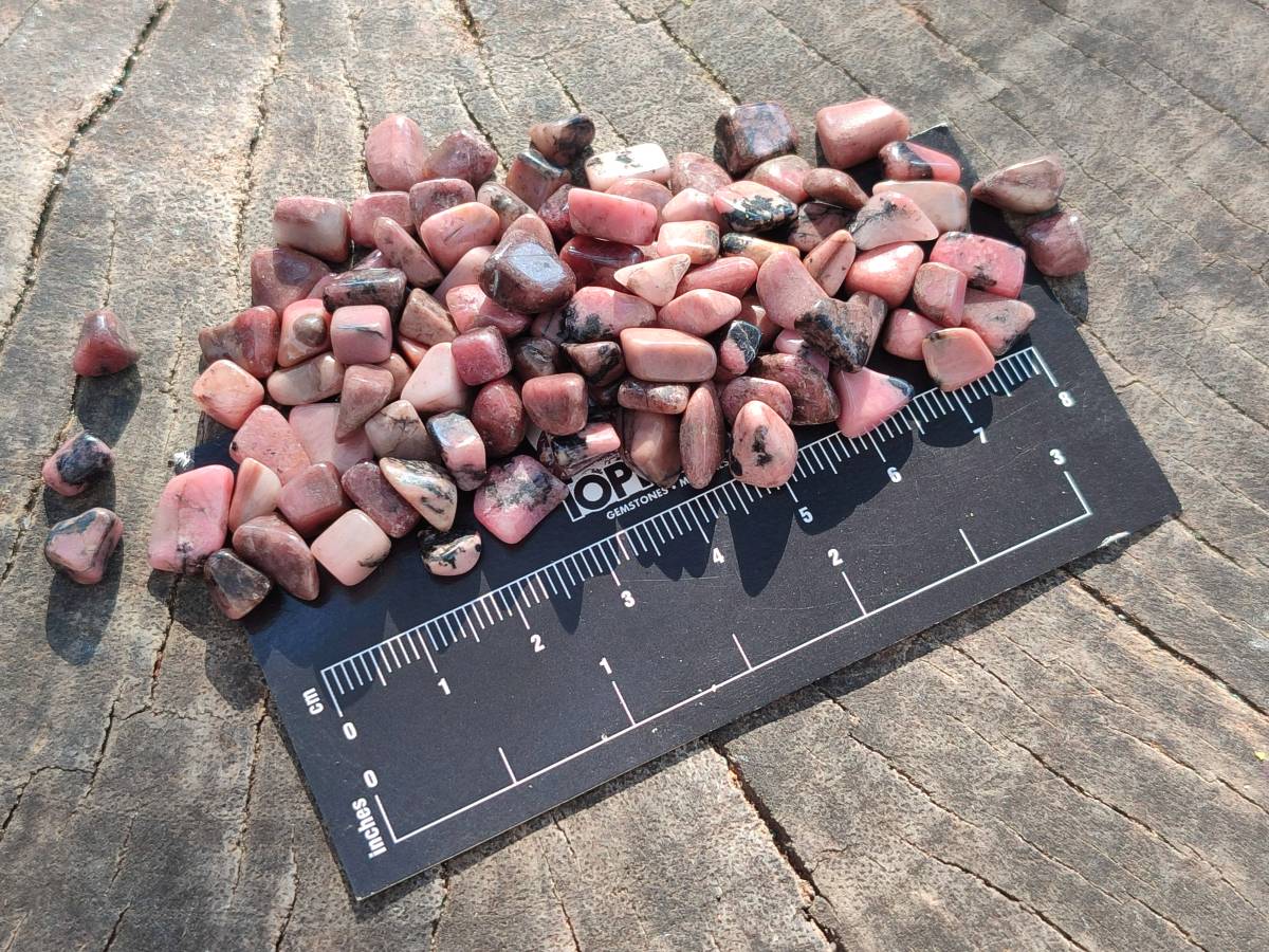Polished Rhodonite Tumbled Stones x 6 Kg From Ambindavato, Madagascar - Toprock Gemstones and Minerals 