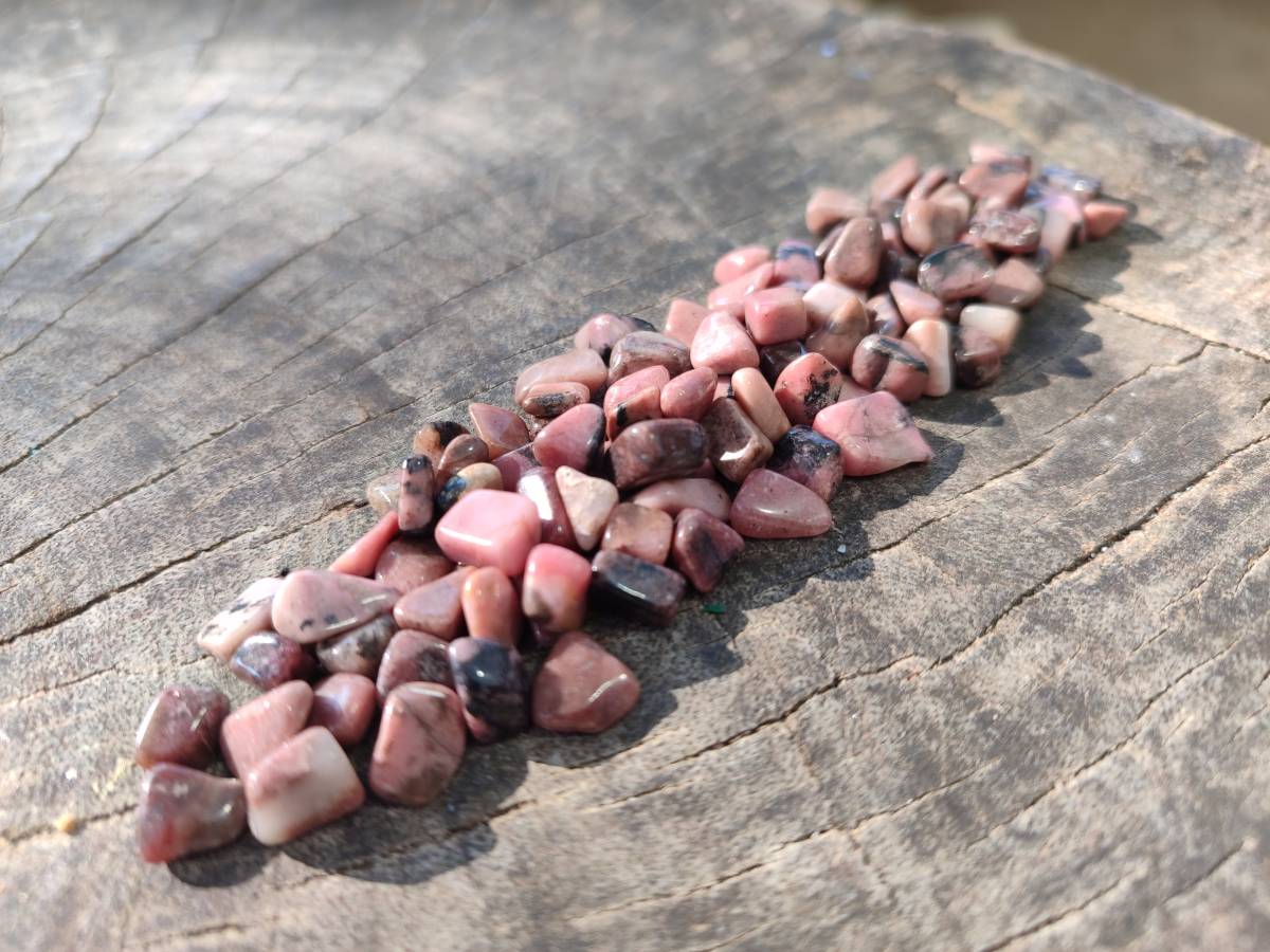 Polished Rhodonite Tumbled Stones x 6 Kg From Ambindavato, Madagascar - Toprock Gemstones and Minerals 